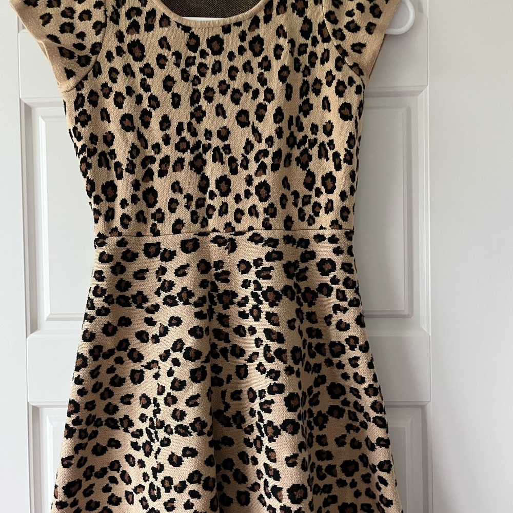 Leopard Print Kids Dress